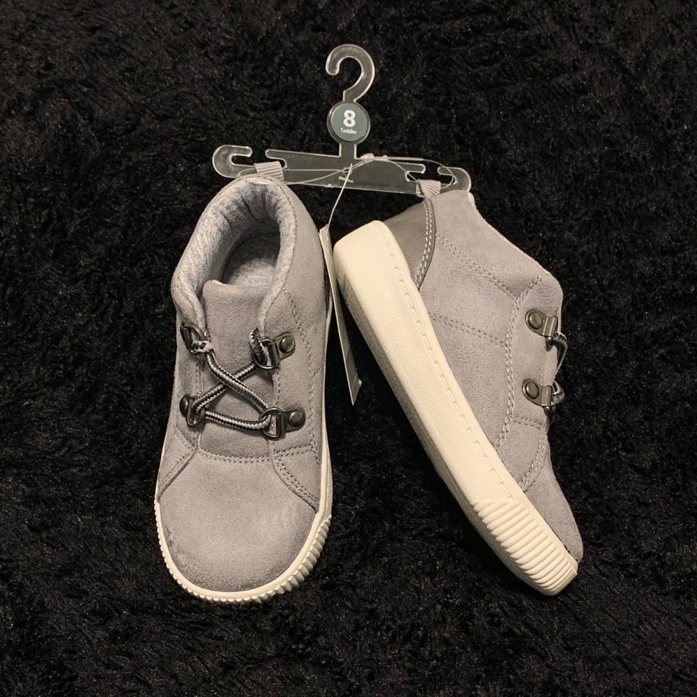 CARTER’S TODDLER BOY GRAY HIGH TOP SNEAKERS